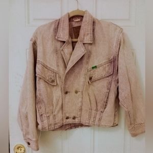 Women's Goldpool Vintage Set Motorcycle Style Denim Jacket & Jeans Size XL